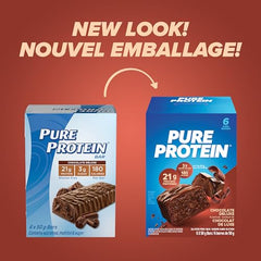Pure Protein gluten free chocolate bar pack shot, perfect for on-the-go fueling.