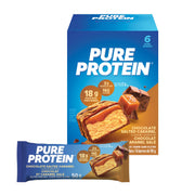 Pure Protein gluten-free chocolate salted caramel bar, 50g, ready for a quick snack
