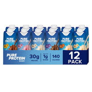 Pure Protein shake bottle front showing 30g protein for daily muscle support.