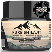 Pure Shilajit Himalayan resin bottle showcasing energy support for daily use.
