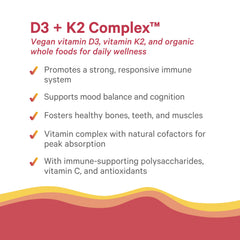PURE SYNERGY D3 + K2 algae-derived D3 for sustainable bone support.