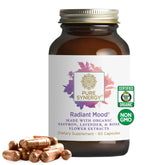 Pure Synergy Radiant Mood bottle front shows natural mood support for daily balance.