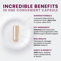Pure Therapro Rx Elite IgG bottle with sunflower lecithin highlight for absorption support.