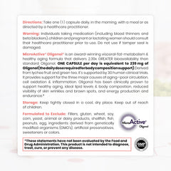 Lychi-fruit and green tea ingredients featured for natural wellness support.