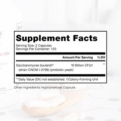 Pure TheraPro Rx probiotic capsules packaging showcases no fillers.