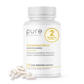 Pure Therapro Rx S-Acetyl Glutathione Gold bottle with premium packaging for daily antioxidant support