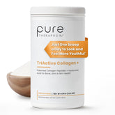 Pure Therapro Rx TriActive Collagen Plus tub front showing daily collagen support