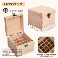 Pure Vie wooden oil box drawer keeps bottles secure during transport.