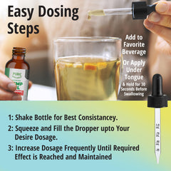 Pure Wellness Hemp Seed Oil peppermint glass bottle showcases high potency and clean vegan formulation