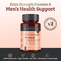 Pureclinica ProstaC tablets close-up of high-strength capsules.