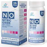 PUREFIZ Nitric Oxide Test Strips box for simple at-home NO level monitoring