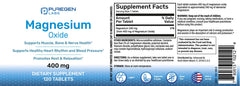 P Puregen Labs Magnesium 400mg 3-pack boxes for convenient ongoing supply.