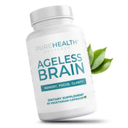 PUREHEALTH RESEARCH Ageless Brain capsules in bottle for memory and focus support