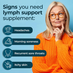 PUREHEALTH RESEARCH Lymph System Support bottle on a clean surface for easy dosage tracking.