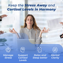 PUREHEALTH RESEARCH Stress Release Complex on morning routine setup for calm focus.