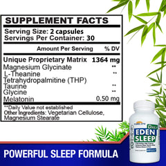 PureLife Eden Daily Sleep THP ingredient highlight for natural relaxation.