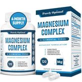 Purely Optimal Magnesium Complex bottle with capsules for calmer evenings and rest