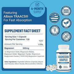 Purely Optimal capsules close-up highlighting easy-to-swallow magnesium for stress relief