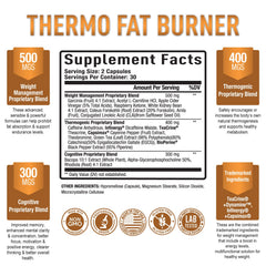 Purely Optimal Thermogenic capsules close-up for convenient daily energy support.