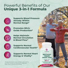 Closeup of PurePremium Beet Root Capsules with rich color and capsule texture for daily vitality
