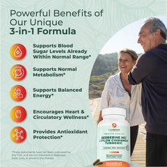 PurePremium Berberine Cinnamon capsules close-up showing easy daily use for busy lifestyles.