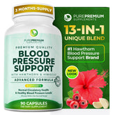 PurePremium Blood Pressure bottle with capsules designed to support normal ranges