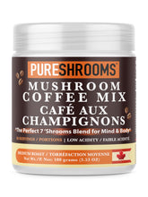 PureShrooms Perfect 7 Mushroom Coffee jar ready to brew a rich cup