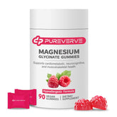 Pureverve Magnesium Glycinate Gummies bottle front for easy daily wellness.