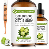 Pureverve Soursop Graviola bottle pour demonstrates easy daily dosing for wellness