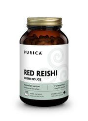 PURICA Red Reishi 120 CT bottle front view supports a simple daily routine.