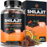 Purify Life Shilajit gummies bottle offers caffeine-free energy and convenience.