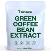 Purisure green coffee bean extract powder bottle ready for daily use.
