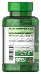 Puritan's Pride Berberine Alpha Lipoic Acid Grape Seed label highlighting natural ingredients for overall wellness.