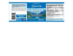 Puritan's Pride Cod Liver Oil capsules, gluten-free option supporting vitamins A and D