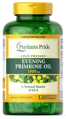 Puritan's Pride Evening Primrose Oil softgels for daily wellness support