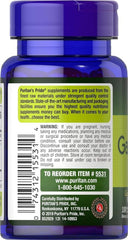 Puritan's Pride Garlic 1000 mg capsules are gluten-free and easy to take.