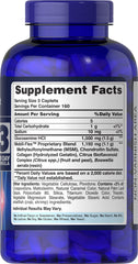 Puritan's Pride glucosamine-chondroitin-msm capsules bottle for easy daily intake.