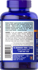 Puritan's Pride Omega-3 softgel bottle on shelf for daily use