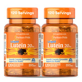 Puritan's Pride Lutigold Lutein bottle front view for eye health support.