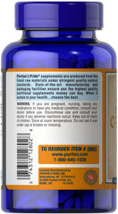 Puritan's Pride Vitamin C 1500mg caplets close-up showing rose hips.
