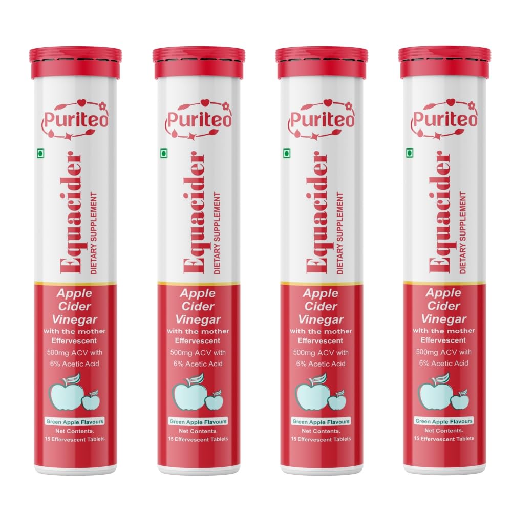 PURITEO Equacider tablets pack front, convenient daily supplement for on-the-go lifestyles.