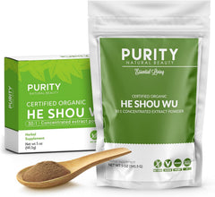 Purity Natural Beauty He Shou Wu bag 30:1 concentrate on counter for daily use