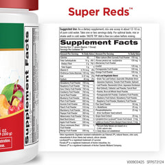 Purity Products Super Reds pour bottle shot showing quick mix with water.