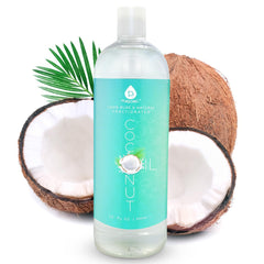 Pursonic Pure Unscented Fractionated Coconut Oil 32oz bottle for lightweight skin hydration