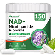 PWERD NAD+ Trans-Resveratrol bottle front view highlighting premium supplement blend for daily use
