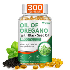 PWERD oregano oil softgels bottle for daily wellness