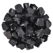 PYOR Black Obsidian rough stones for meditation and energy focus.