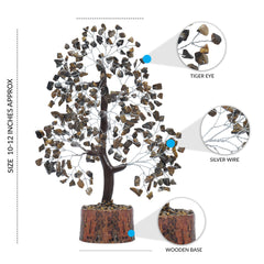 PYOR Money tree with silver wire symbolizing abundance at the desk.