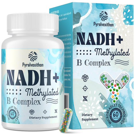 Pyralvexithon NADH microbeadlet capsule close-up for stable delivery.