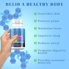 Pyzor Sea Moss Complex capsules provide convenient daily nutrition.